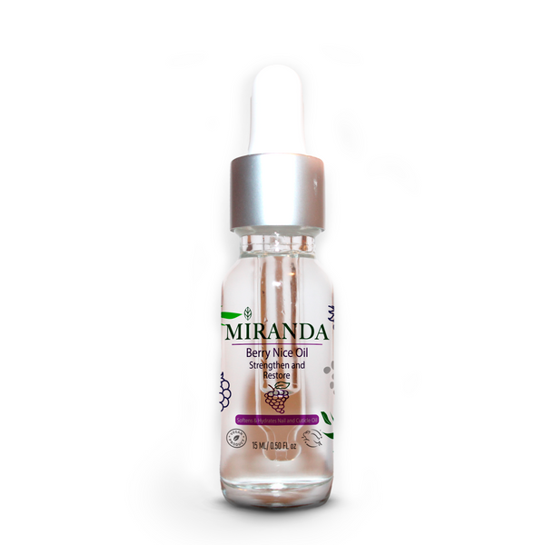 MIRANDA Plant-Based Nail and Cuticle Oil Strength and Restore - BERRY NICE