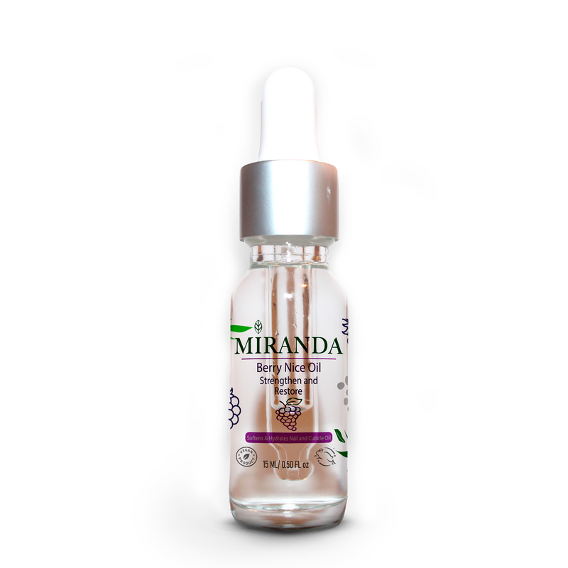 MIRANDA Plant-Based Nail and Cuticle Oil Strength and Restore - BERRY NICE